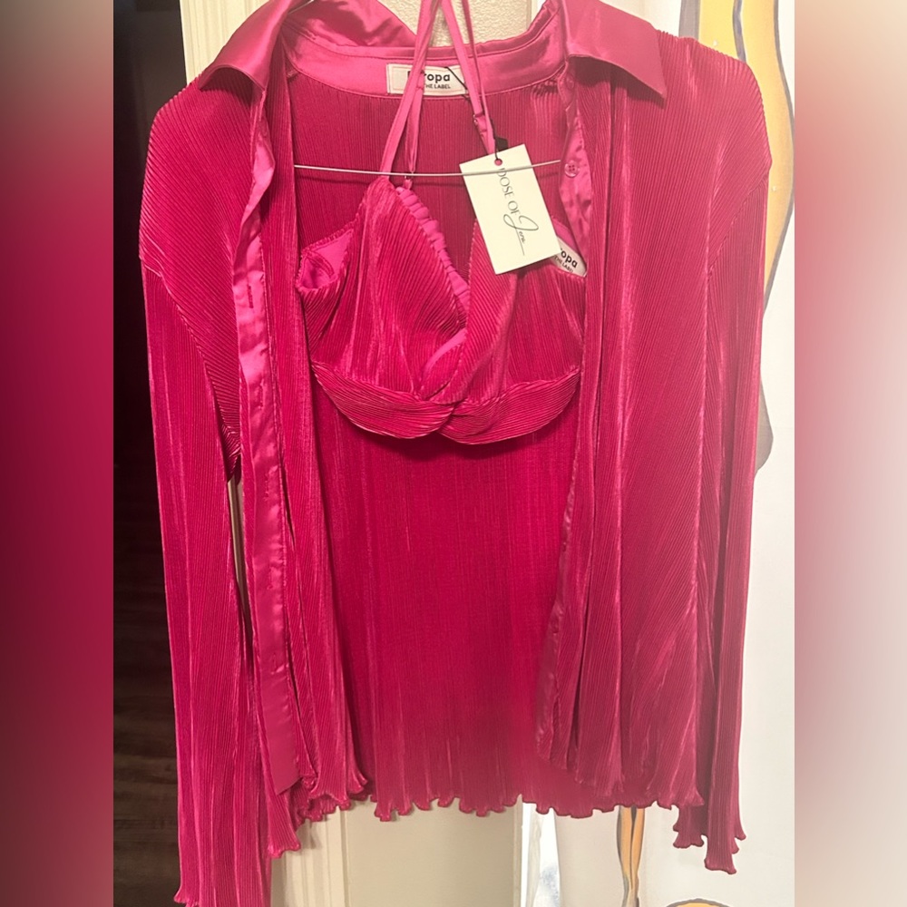 Fuschia set! Never worn